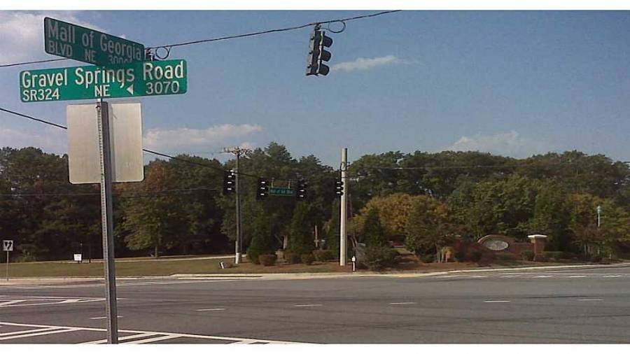 3053 & 3069 Gravel Springs Rd site includes all utilities plus curb cuts on Cedar Glade Lane & Gravel Springs Rd / SR 324 - Intersection of SR 324 / Gravel Spring Rd, Mall of Ga Blvd, & Cedar Glade Ln