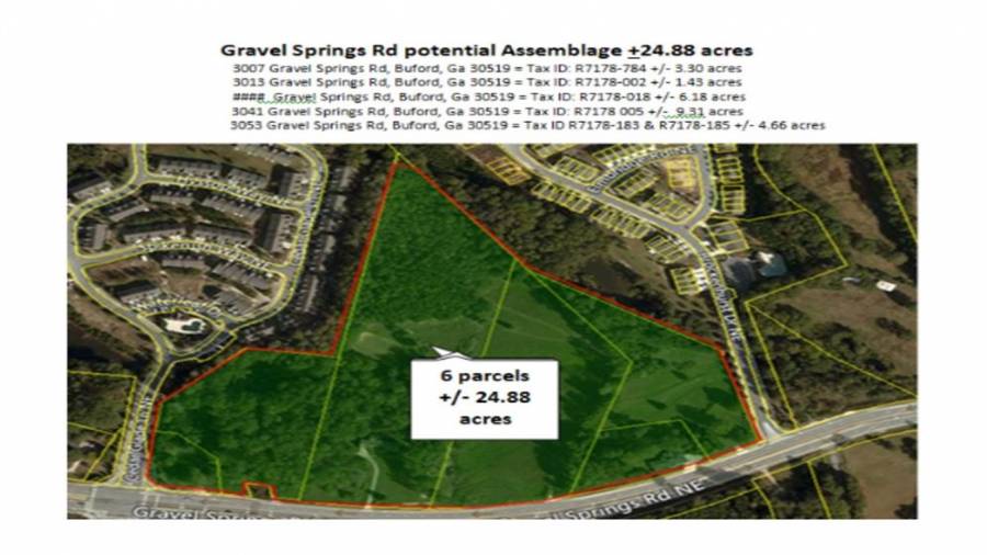 Potential Assemblage Mall of Georgia 3013 Gravel Springs Rd to 3053 Gravel Springs Rd