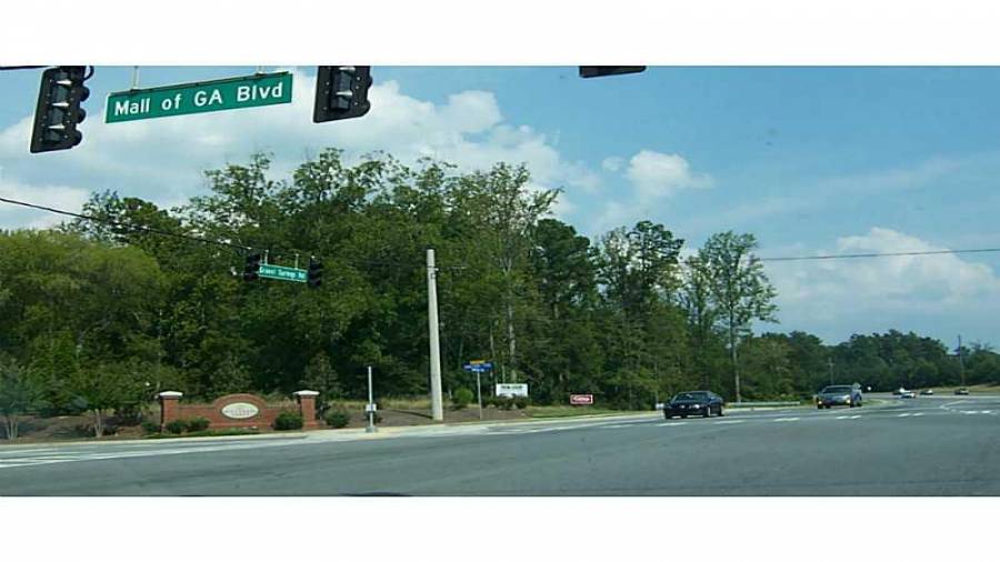 3053 Gravel Springs Rd site includes all utilities plus curb cuts on Cedar Glade Lane and Gravel Springs Rd / SR 324 - Intersection of SR 324 / Gravel Spring Rd, Mall of Ga Blvd, & Cedar Glade Ln
