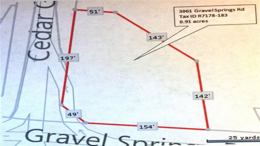3053 Gravel Springs Rd = two parcels
