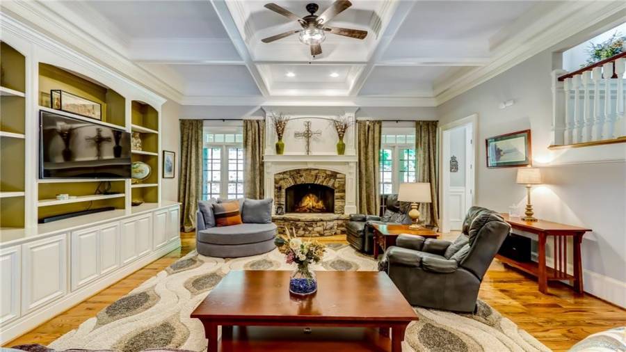 Warm & Cozy gathering with fireplace