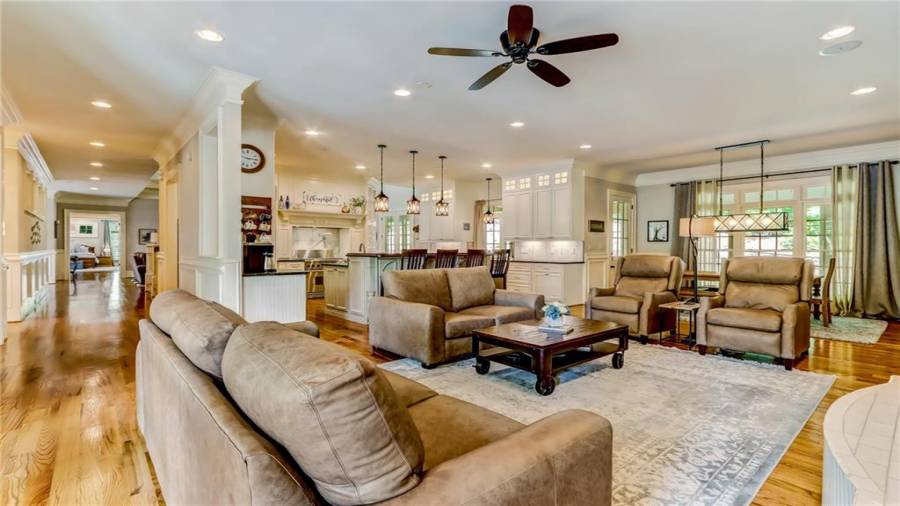 Complete open floor plan