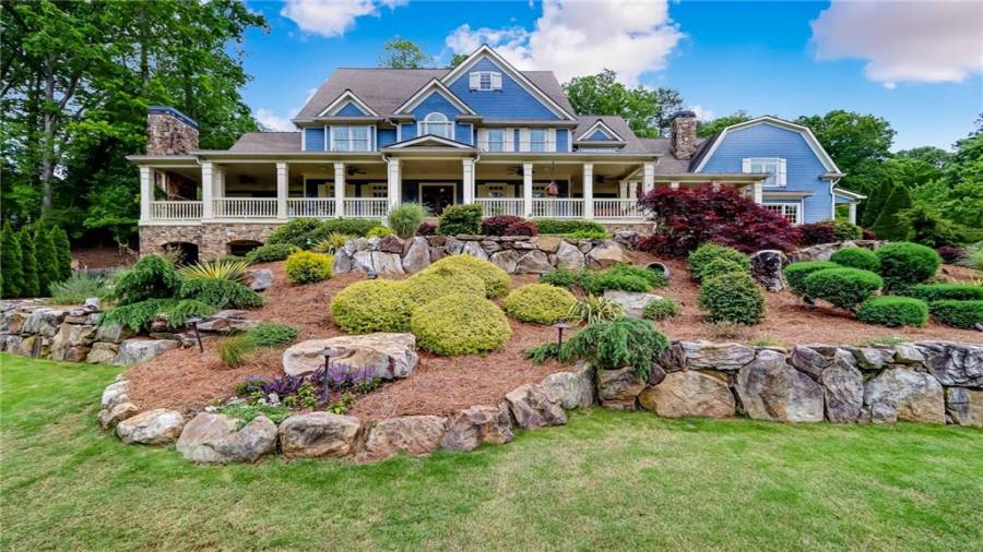 Sweeping front porches for relaxing.