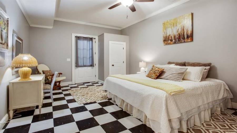 Bedroom five in the basement and ensuite.