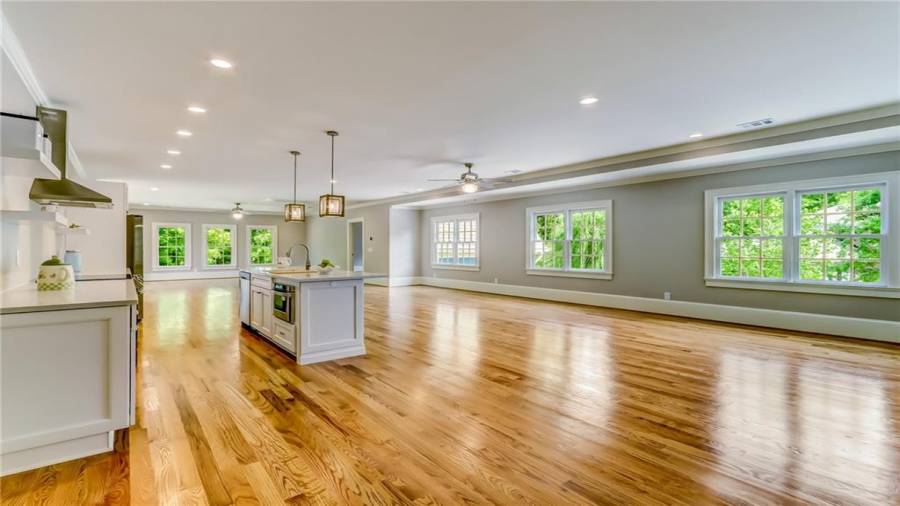 1800 sq ft open plan apartment.