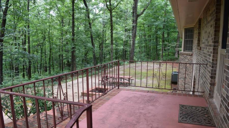 Back Porch overlooks level Back Yard