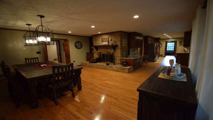 Dining w/ FirePlace off Kitchen