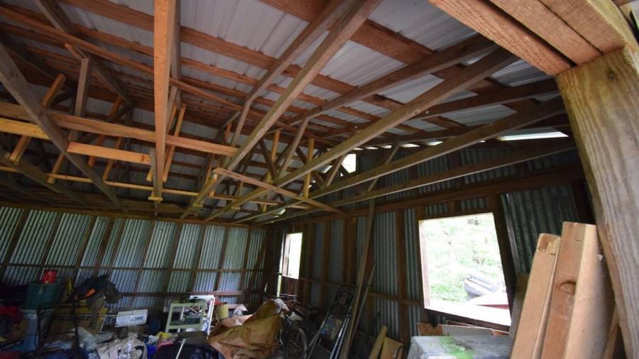 Metal with Wood Framing