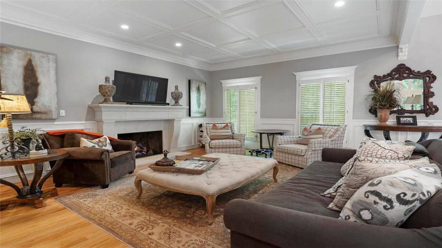 Family room has space for everyone yet still cozy