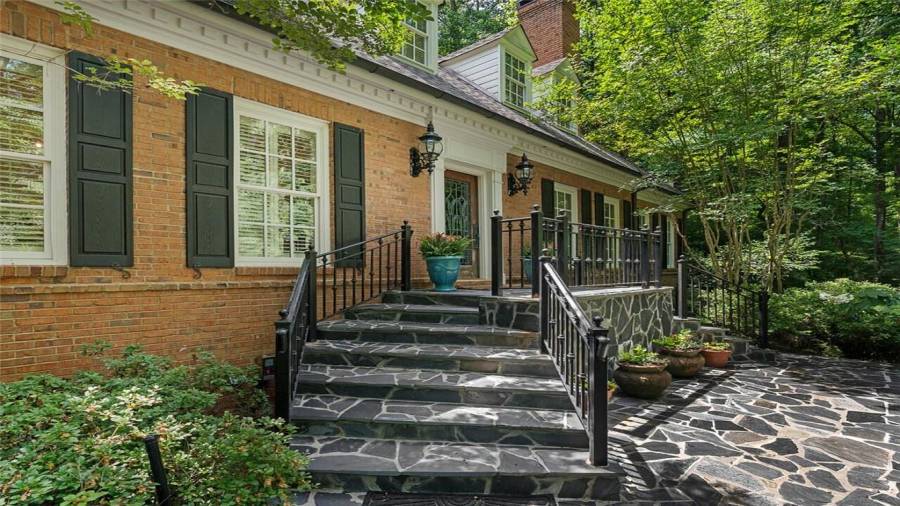 Classic four sided brick traditional estate home.