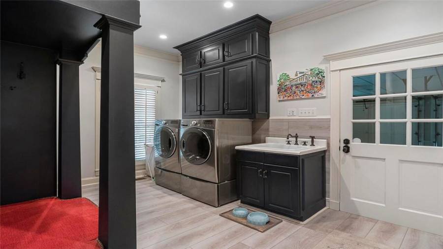 Plenty of space for backpacks, shoes & overflow