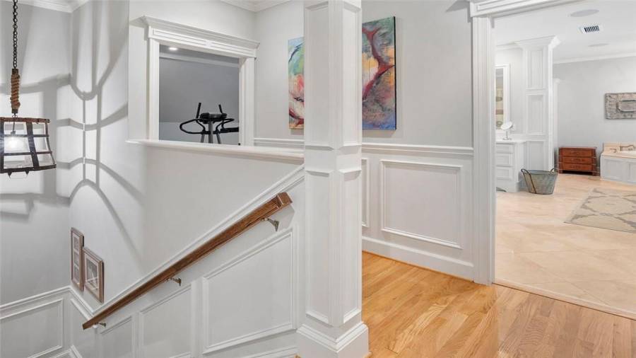 Second back staircase from kitchen to owners suite