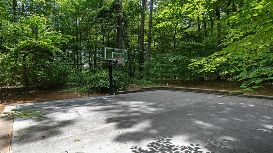 Your own basketball half court!