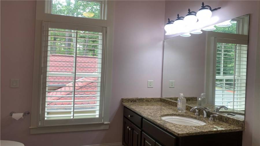 Jack & Jill bath upstairs for the 2nd and 3rd room.