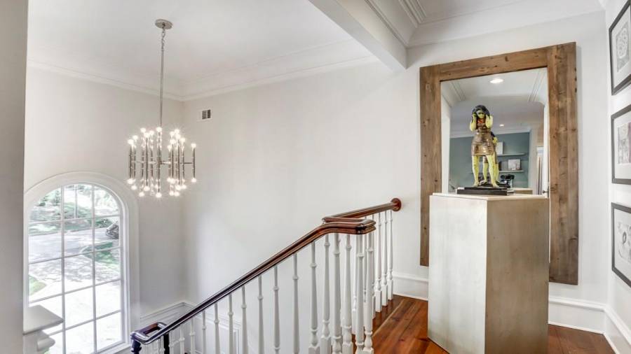 Landing at the top of  second level.