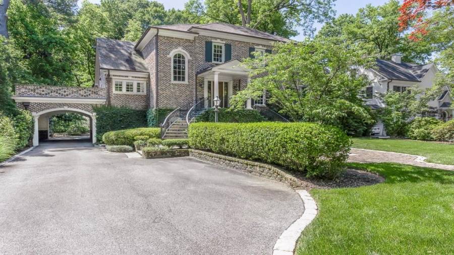 Plenty of off street parking for large gatherings, and delightful porte-cochere with door to 2 mudrooms.