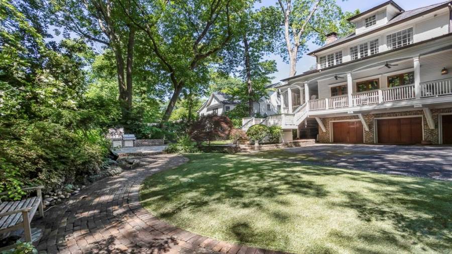 View of house from back yard.