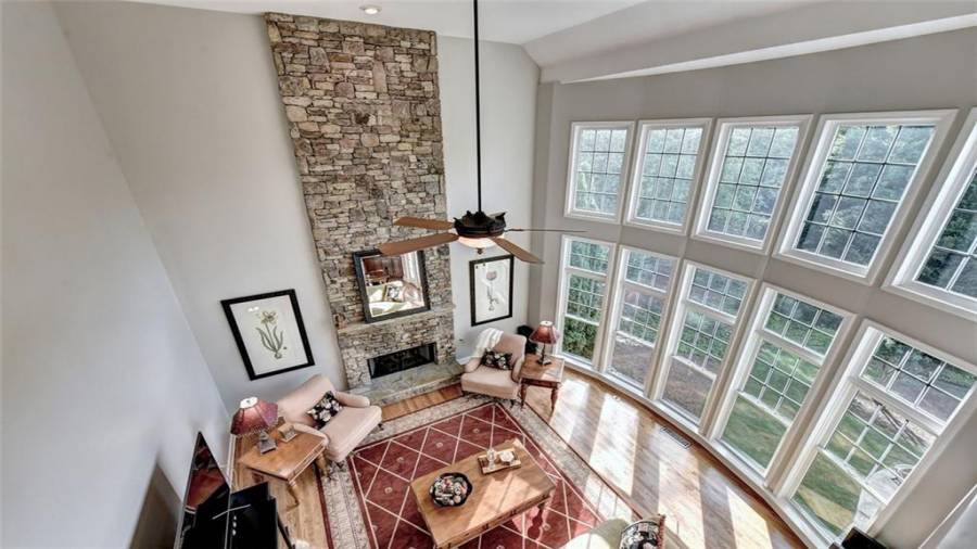 View to family room from upstairs