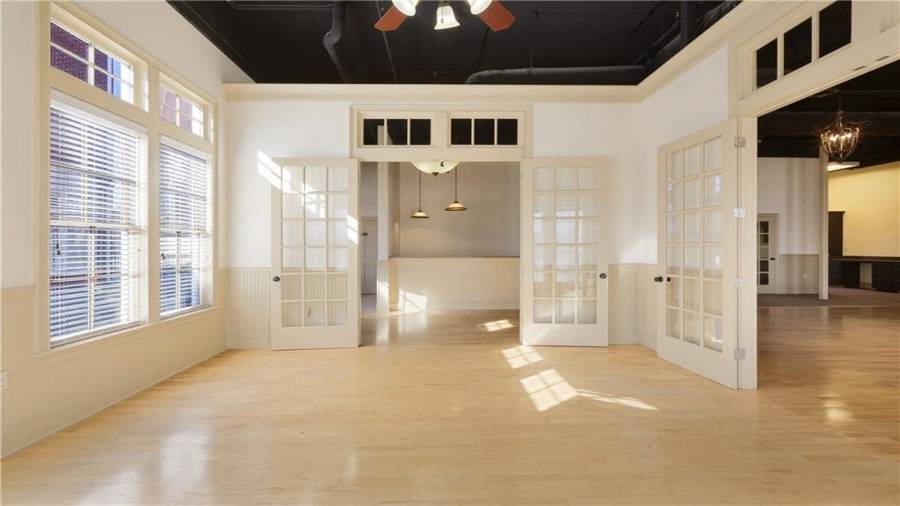 One of the three large office spaces