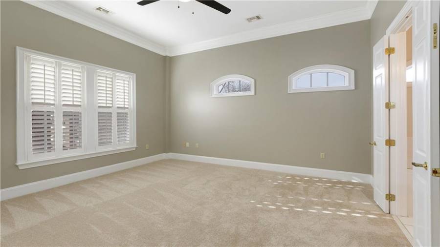 Upstairs condo Unit 1 primary bedroom