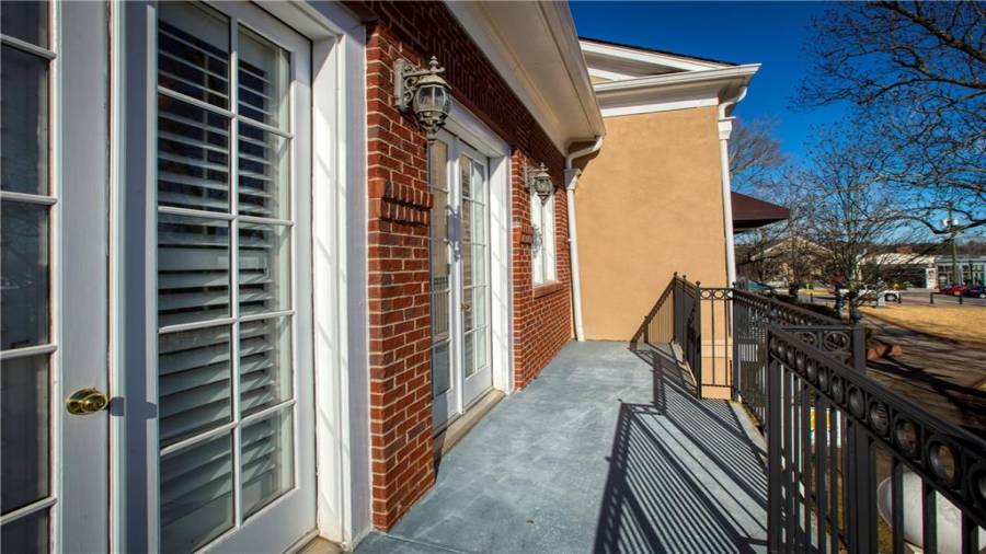 Upstairs condo walk-out balcony