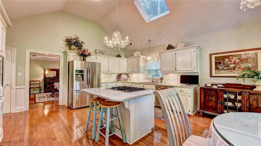 Beautiful large kitchen open to large dining room