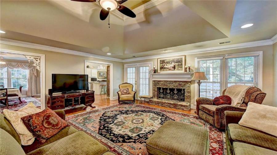 Living/Family Room - Open to Kitchen and Dining Room