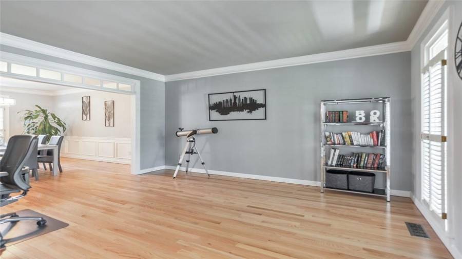 Office on main with private balcony!