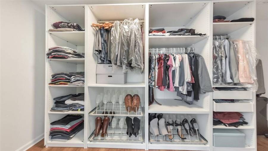 Master suite walk-in closet!