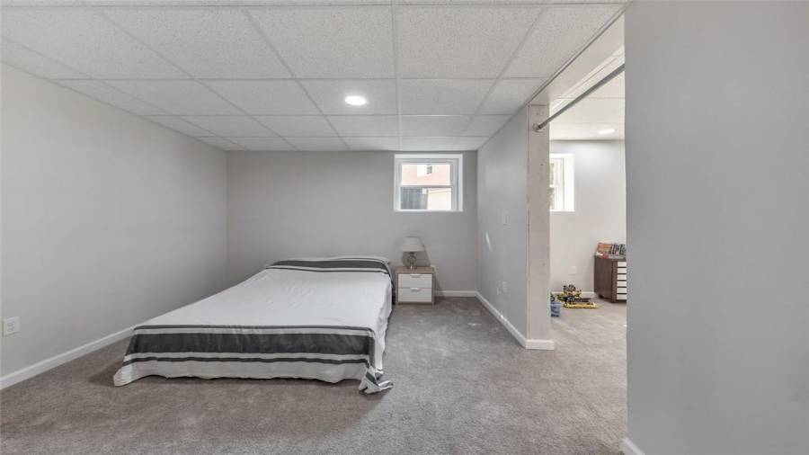 Sixth bedroom in the basement!