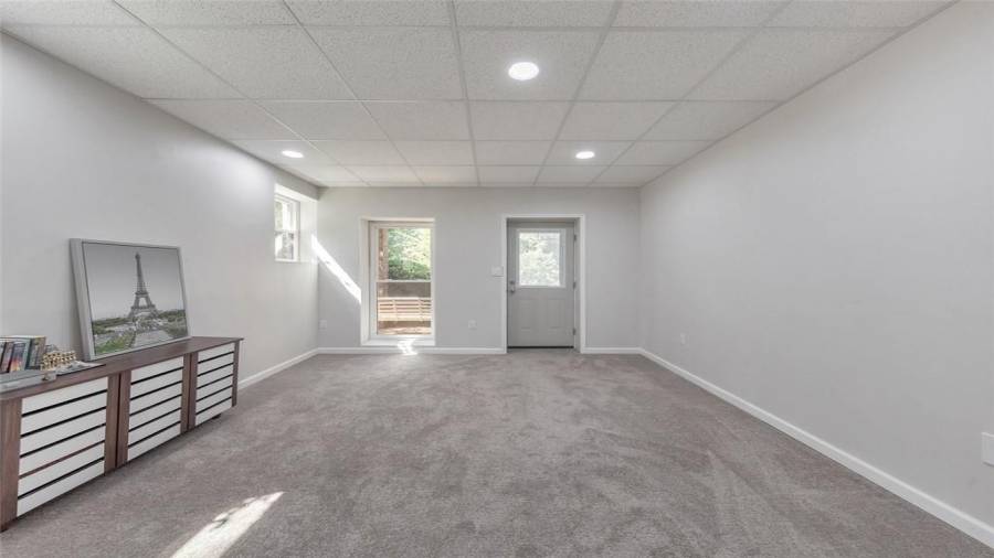 Sitting room/Office in the basement!