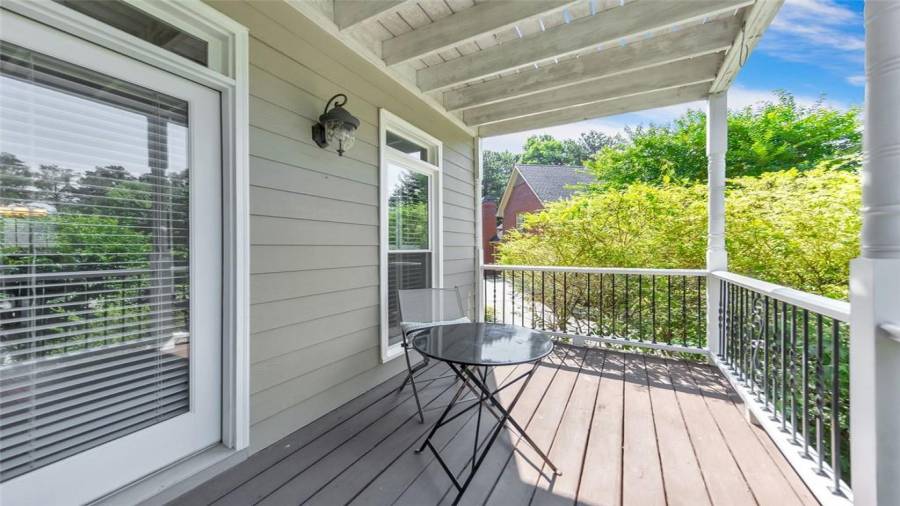 Master suite balcony!