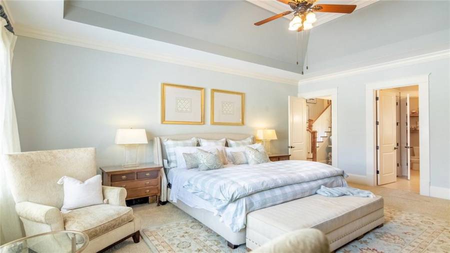 Master Suite and door entrances to Masters Retreat and Master Bathroom