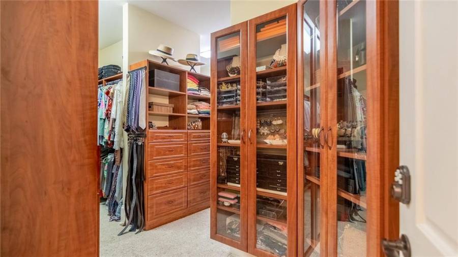 Master Closet with Closet Shelving System
