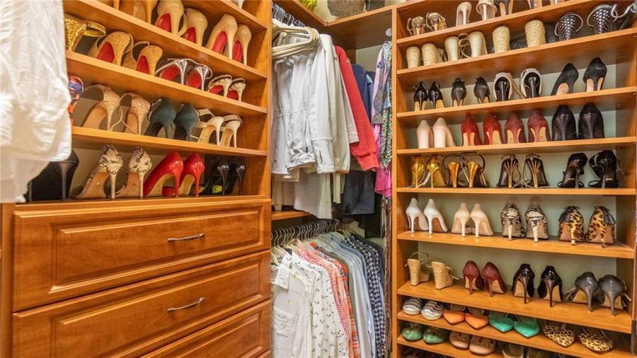 Master Closet with Built In Closet System