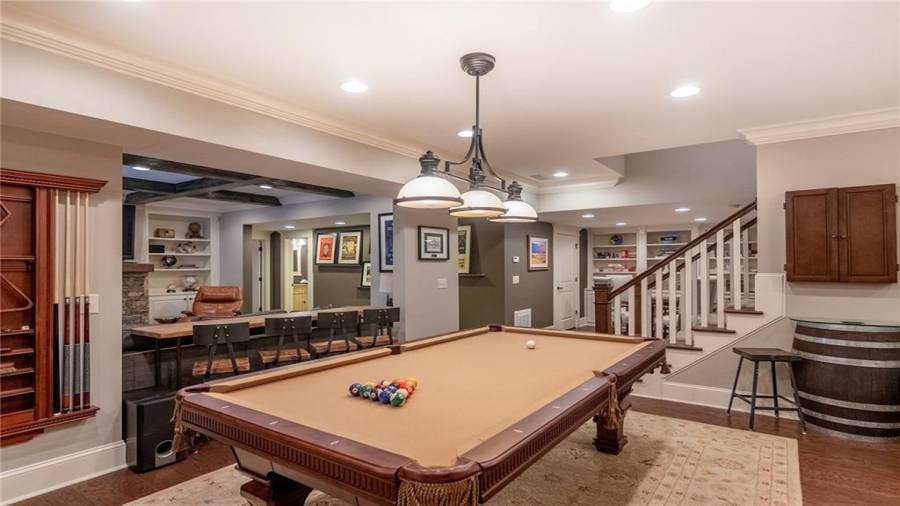 Basement Billiard Room