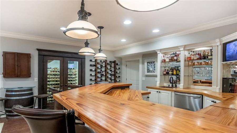 Bar with View to 144 Wine Storage