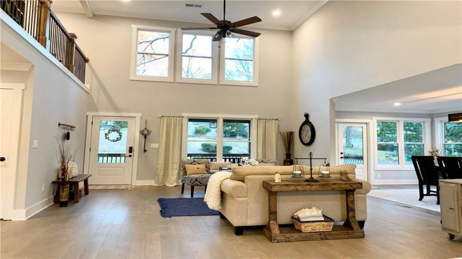 Magnificent 2-story living room
