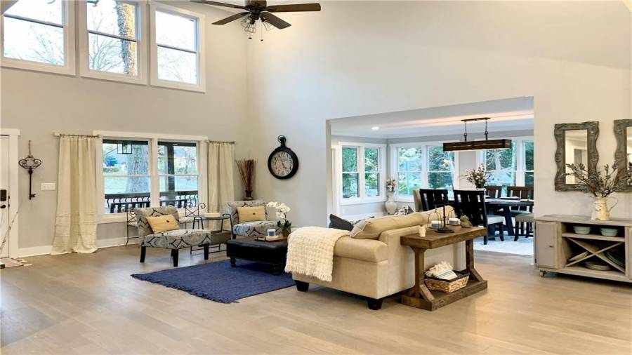 Tons of natural light from so many windows