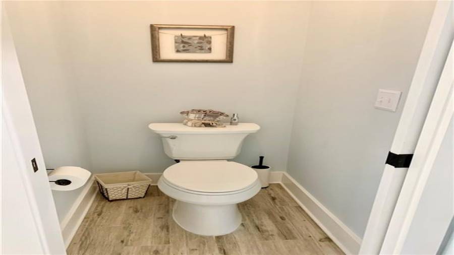 Pocket door to master toilet closet