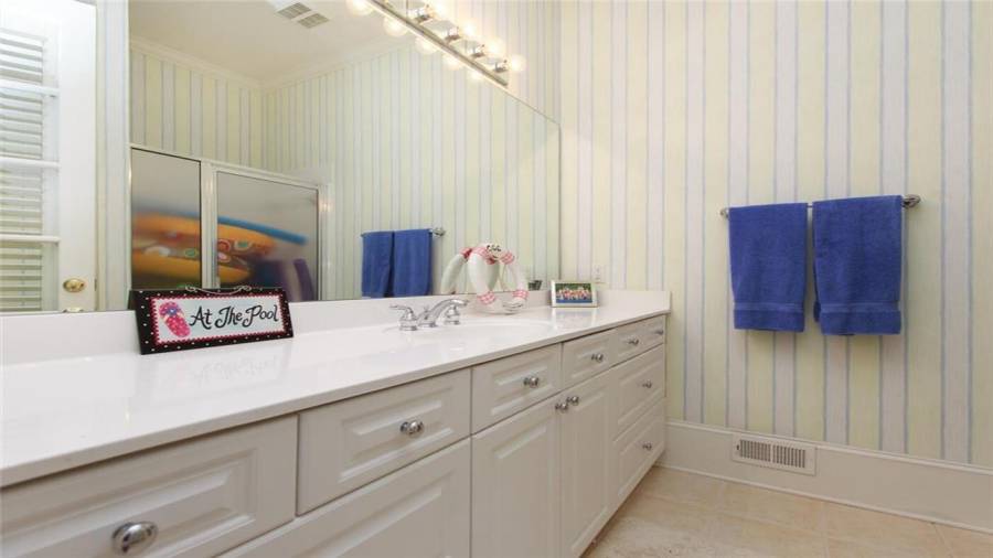 Pool Full Bath off Covered Porch