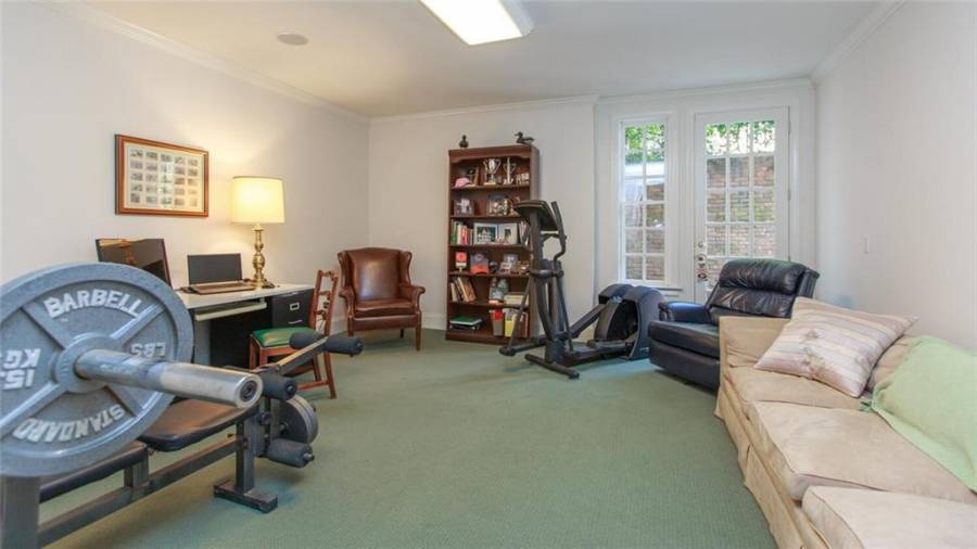 Terrace Bedroom/Office/Exercise Room with Private Exterior Entrance.