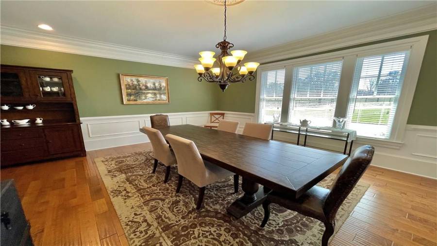 2nd formal dining room with views of riding ring.