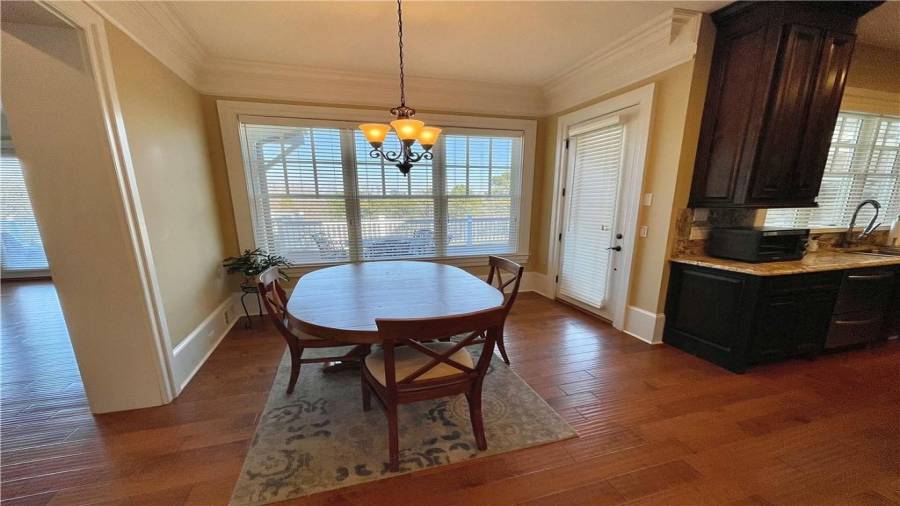 Eat-in kitchen area.