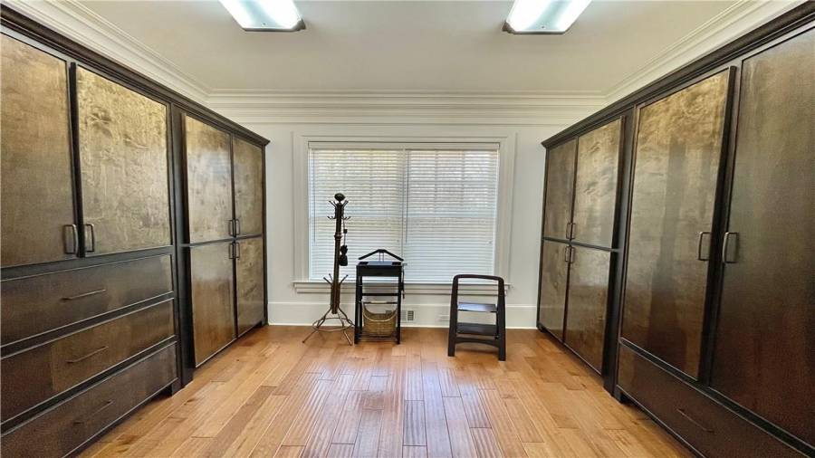 A closet fit for an executive.