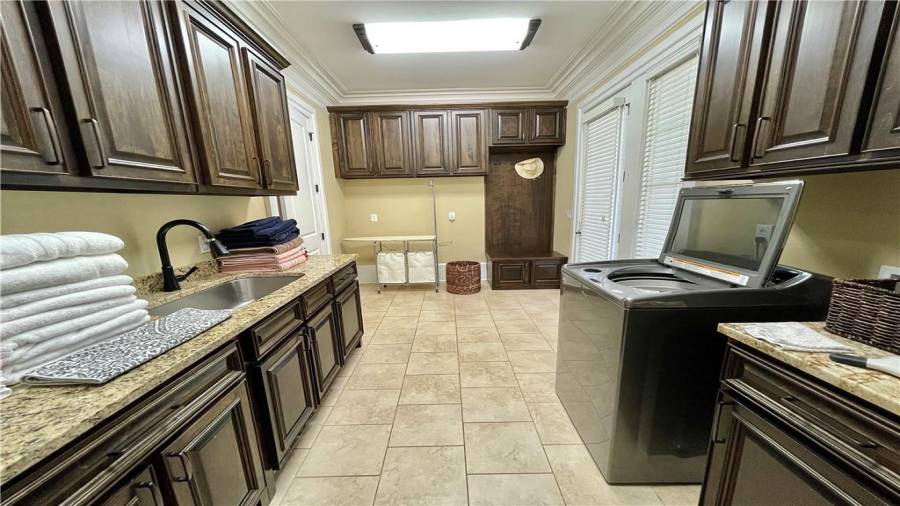 Laundry room main level.