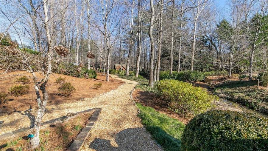 Path Leading from Rear Grounds to Tennis Court