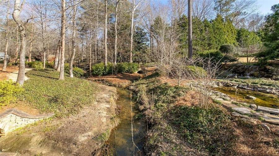 Private Creek and Koi Pond