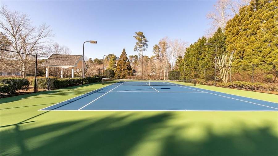 Newly Re-Surfaced Lighted Tennis Courts