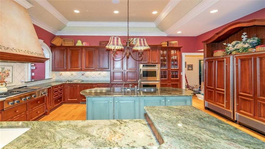View from Breakfast Bar into Kitchen